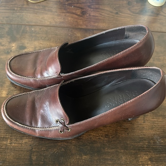 Franco Sarto Heeled Leather Loafers VGUC - Picture 3 of 8